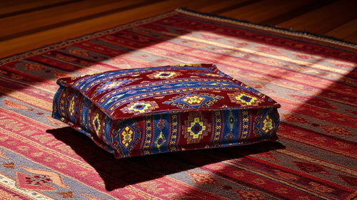 Kilim Desenli Yer Minderi